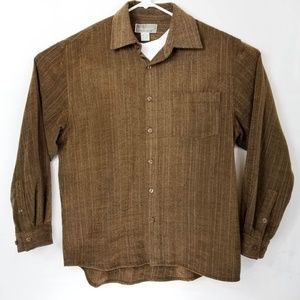 Weekendz Off Size L Long Sleeve Button Up Shirt Br